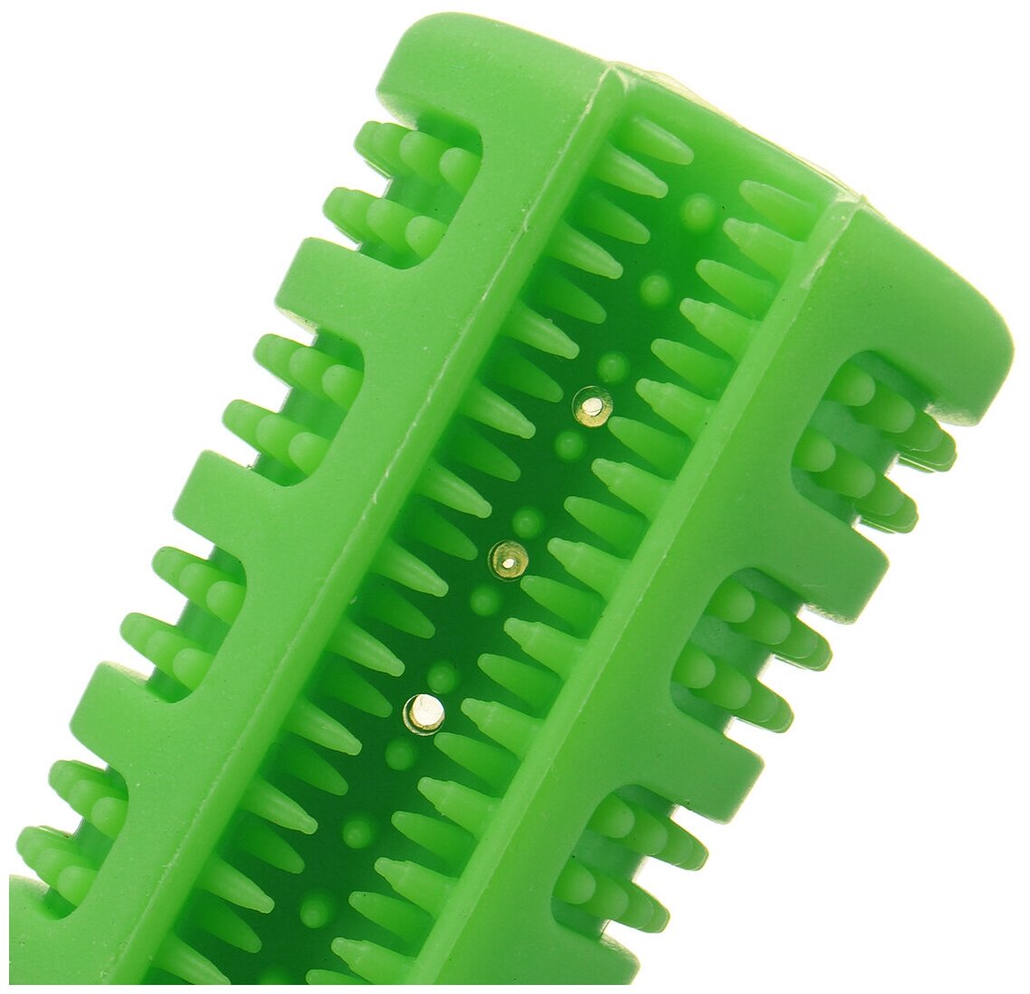 Игрушка жевательная зубная щетка для собак Haifisch, 7x10x3, зеленая - фотография № 9