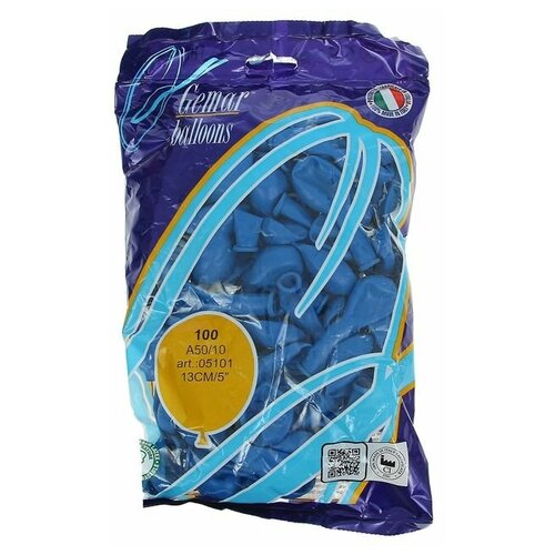 фото Шар латексный 5", водяные бомбочки, пастель, водяные бомбочки, набор 100 шт., цвет синий gemar