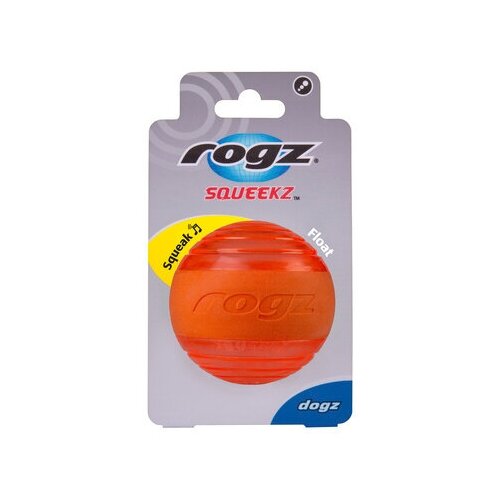 Rogz Мяч с пищалкой Squeekz оранжевый | Squeekz ball 0,059 кг 37522 (10 шт)