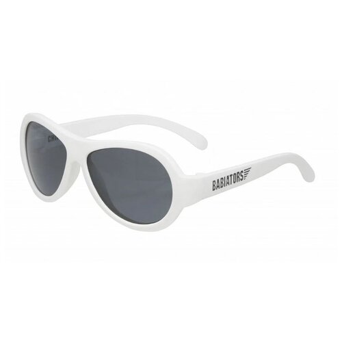 Солнцезащитные очки Babiators, авиаторы, зеркальные, ударопрочные, со 100% защитой от УФ-лучей, белый