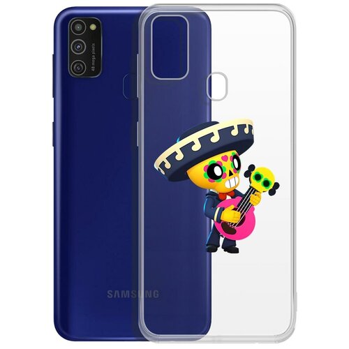 фото Чехол-накладка clear case brawl stars-поко для samsung galaxy m21/m30s (m215/m307) krutoff group