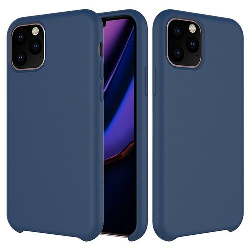 Силиконовая накладка без логотипа (Silicone Case) для Apple iPhone 11 Pro темно-синий