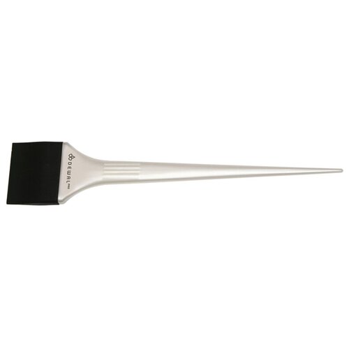 Купить Кисть- лопатка DEWAL для окрашивания корней, силиконовая, черная с белой ручкой, узкая 44мм DEWAL MR- JPP147, DEWAL Pro