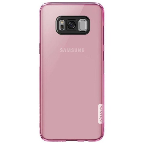 Накладка Nillkin Nature TPU Case силиконовая для Samsung Galaxy S8+ (S8 Plus) SM-G955 прозрачно-розовая чехол клатч mypads portafoglio magnetico для samsung galaxy s8 plus sm g955