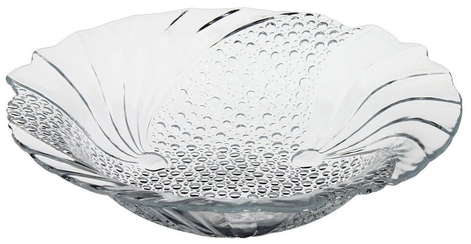 Набор тарелок "PAPILION " глубоких круглых, прозрачных, стеклянных, 6 штук