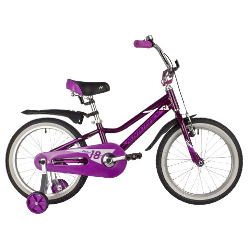 Детский велосипед Novatrack Novara 18 (2022) фиолетовый 10.5 (требует финальной сборки) детский велосипед novatrack novara 18 2022 18 розовый 110 125 см