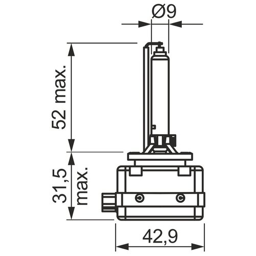 Лампа Ксеноновая Головного Света D1s Pk32d-2 4300k Eco 12v 35w Картон 1 Шт Bosch арт. 1987302850