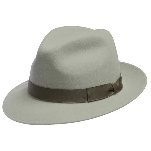Шляпа федора Bailey, шерсть, подкладка, утепленная, размер 57, бежевый