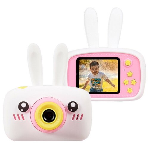 Детский цифровой фотоаппарат Children*s fun Camera Зайчик , белый