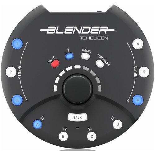 TC HELICON BLENDER портативный стерео микшер мобильный аудиоинтерфейс tc helicon blender