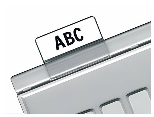 Картотечные индексные окна HAN (Германия), комплект 10 шт, для разделителей А4, А5, А6, прозрачные, НА9001