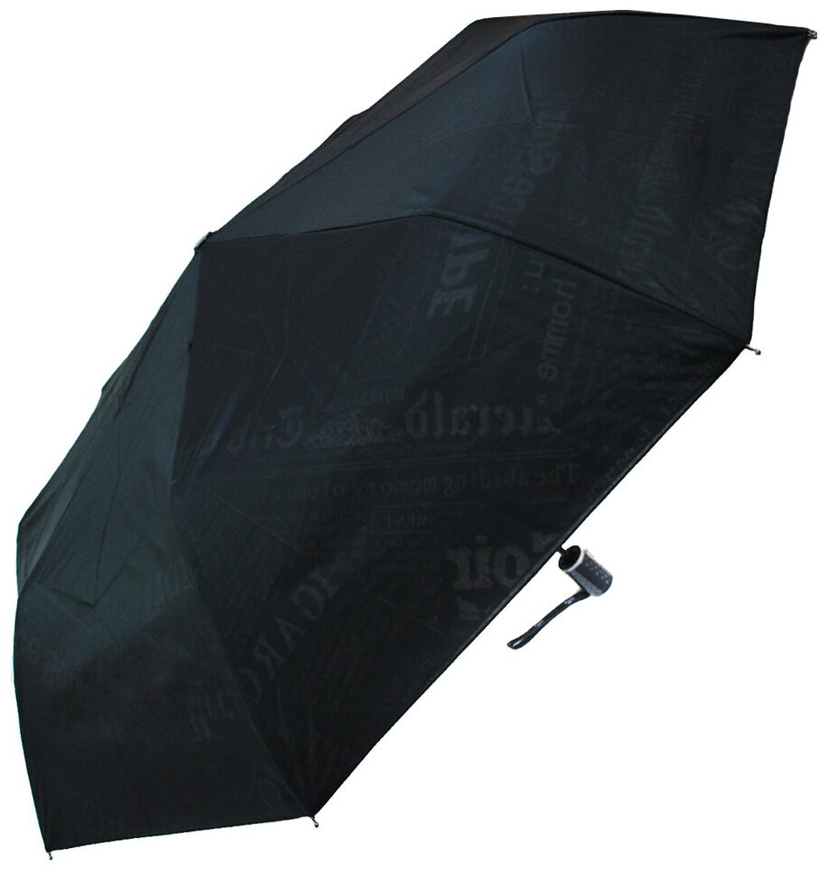 Женский складной зонт Popular Umbrella автомат 127/черный