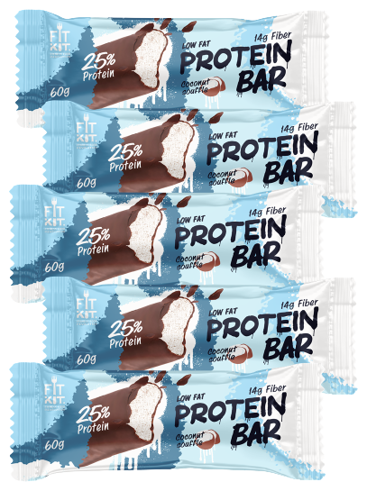 Fit Kit, Protein BAR, 5шт по 60г (Арахисовый торт)