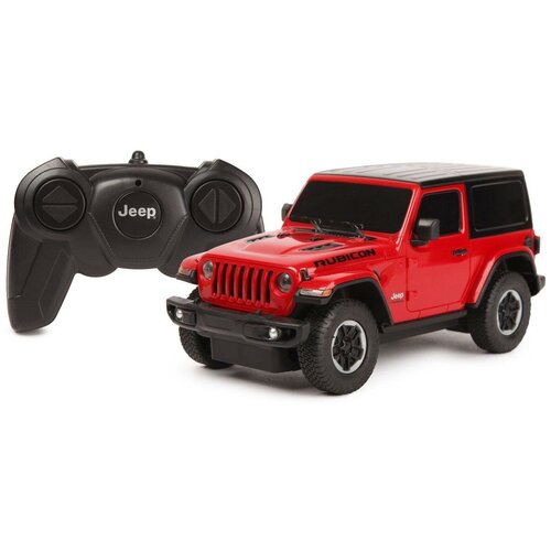 Машина р у 1:24 JEEP Wrangler Rubicon красный 79500R