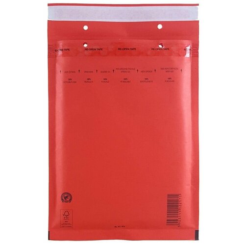 Крафт пакет с воздушной подушкой Airpro D/14 (180x265 мм.), красный, 4 штуки