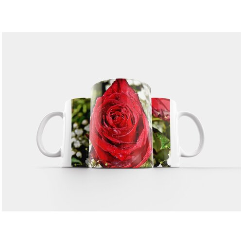 фото Кружка "роза, благородная роза, букет из роз" 320 мл lotsprints