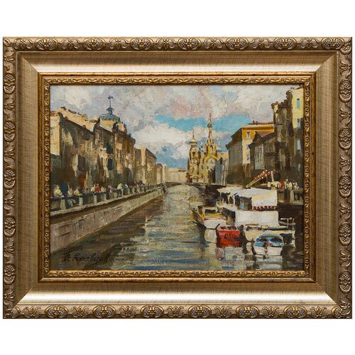 фото Картина маслом "канал грибоедова" кравцов русская живопись
