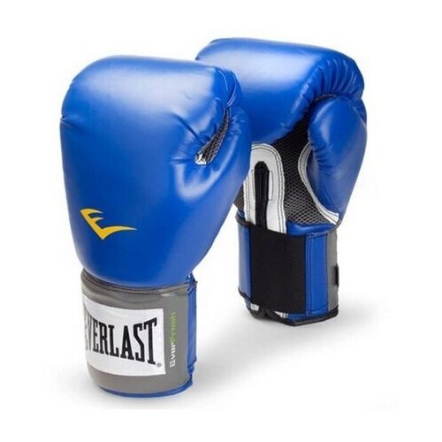 Боксерские перчатки Everlast тренировочные Pu Pro Style Anti-Mb синие 10 унций