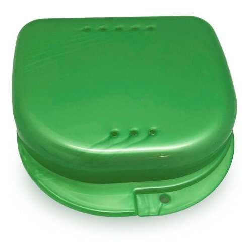 Plastic Box бокс пластиковый, 82*85*29 мм, цвет: зеленый