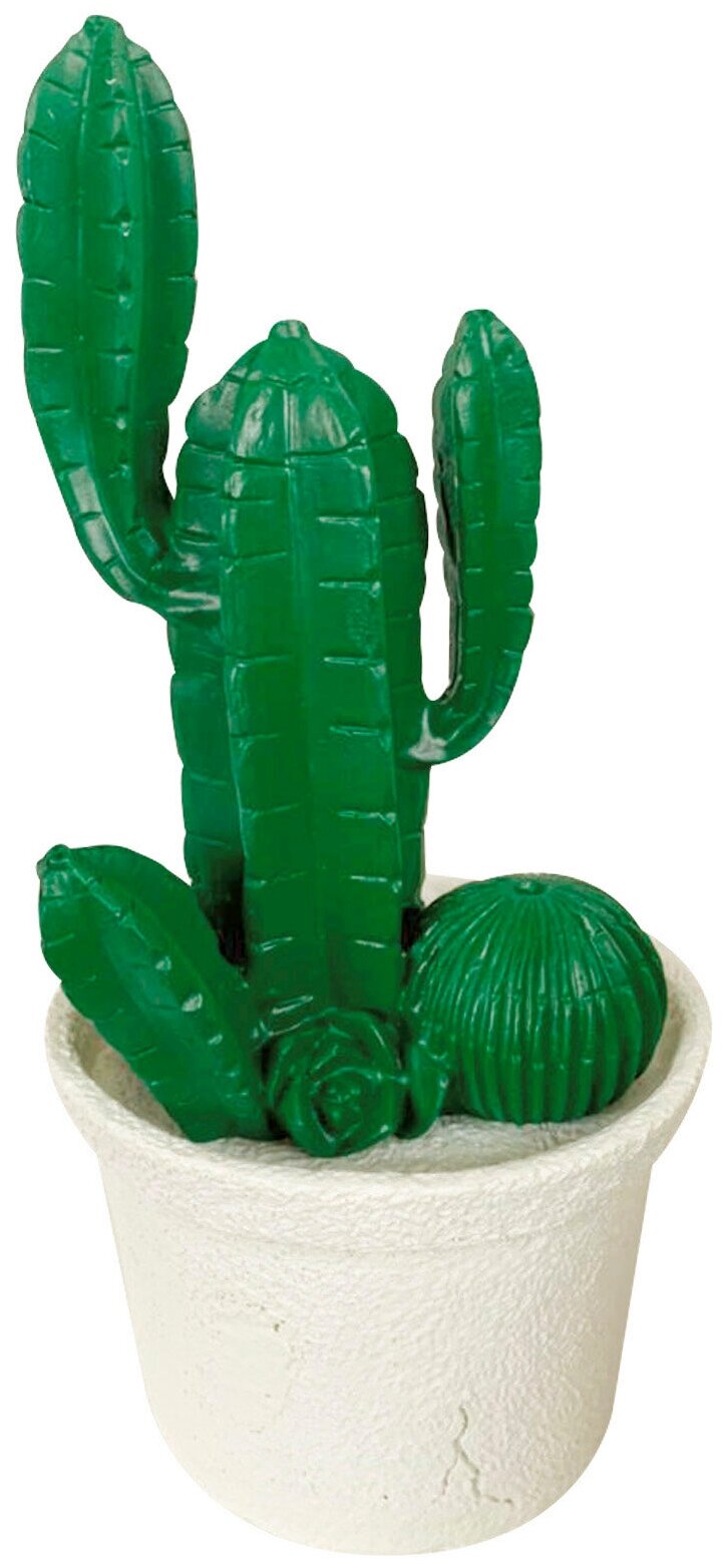 Статуэтка интерьерный декор для дома "Cactus" DECORATICO 10х20см зеленый.