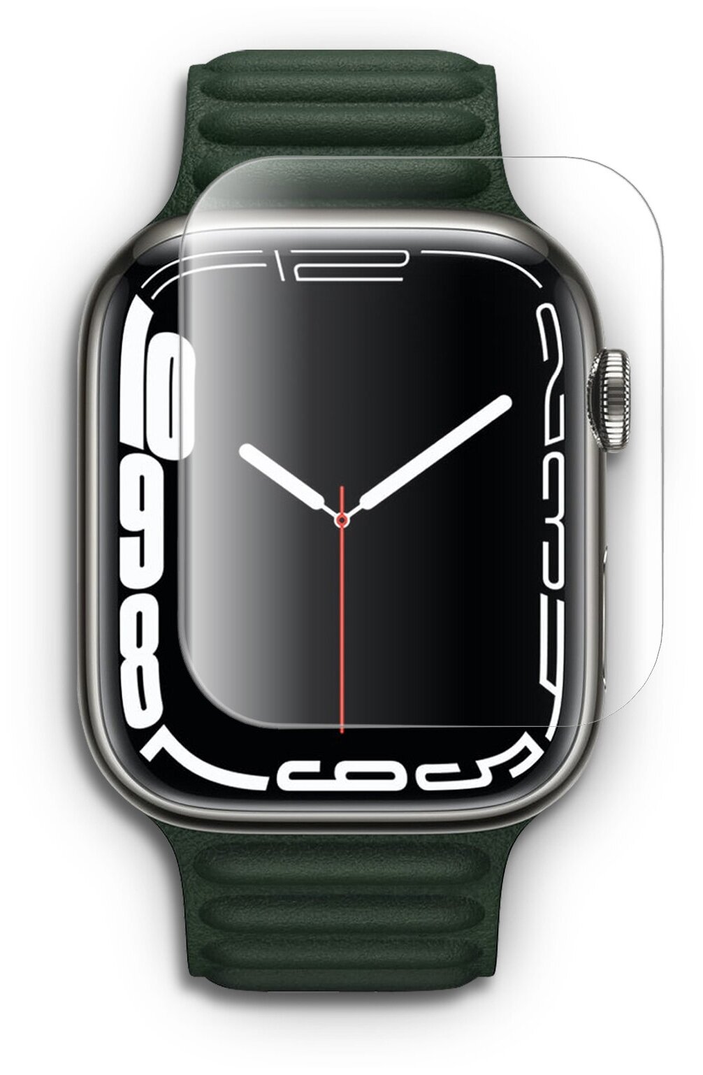 Гидрогелевая защитная пленка на Apple Watch 7 (41 mm) / Эпл Вотч 7 41мм на экран смарт часов прозрачная гидрогелевая 2 шт, Brozo