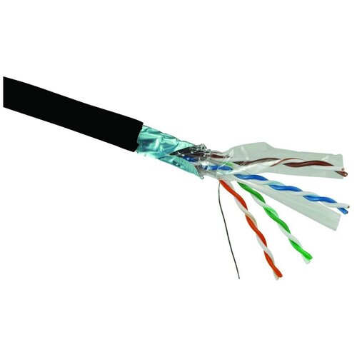 Кабель информационный Lanmaster TWT-6FTP-GY кат.6 F/UTP общий экран 4X2X24AWG PVC 305м серый