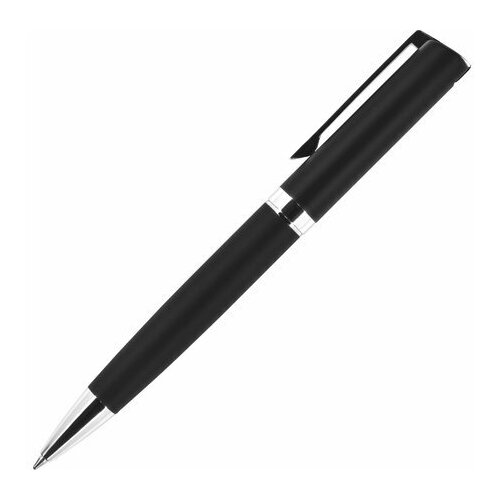 Ручка шариковая BRUNO VISCONTI Milano, металлический корпус черный, узел 1 мм, синяя, подарочный футляр, 20-0224/01 143053