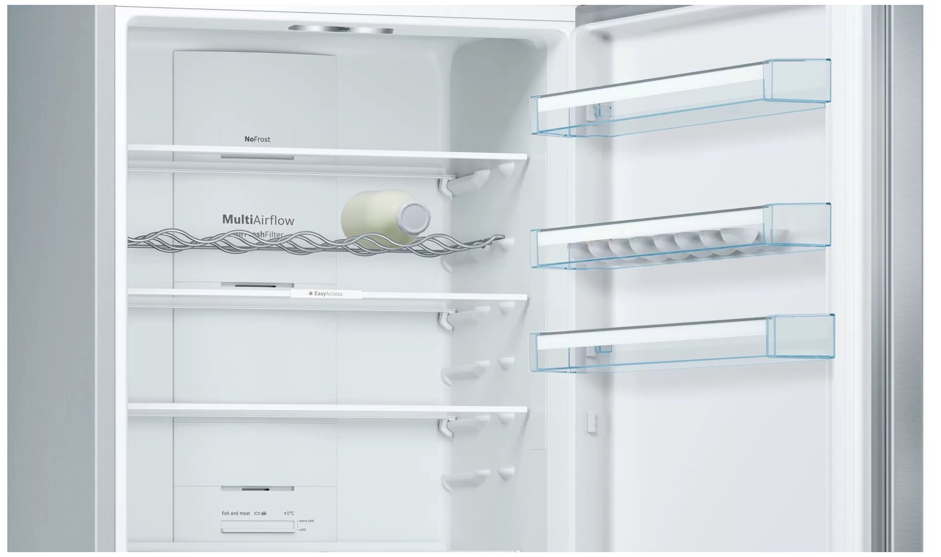 Холодильник BOSCH , двухкамерный, нержавеющая сталь - фото №4
