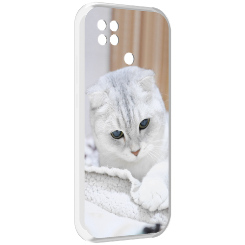 Чехол MyPads кошка чаузи для Poco C40 задняя-панель-накладка-бампер чехол mypads кошка чаузи для iphone 14 plus 6 7 задняя панель накладка бампер