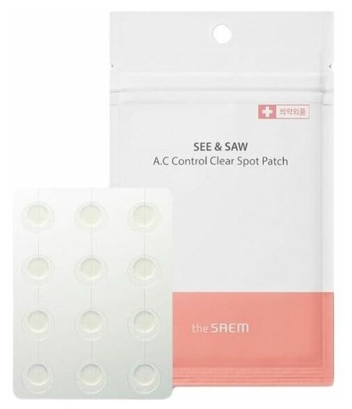 Патчи The Saem See & Saw A.C Control Clear Spot Patch, 1 уп