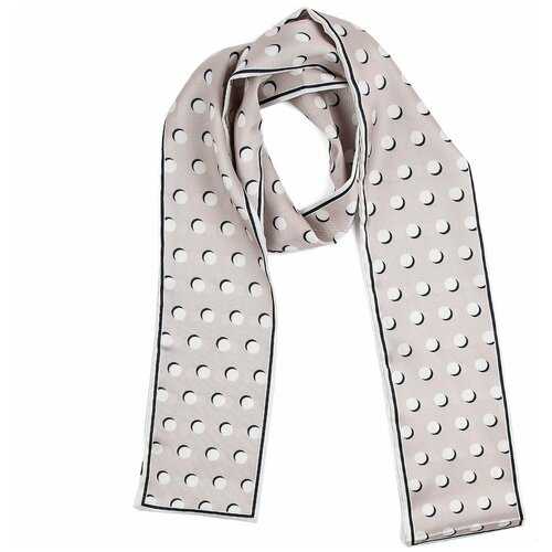 фото Шарф fabretti,117х9 см, one size, бежевый