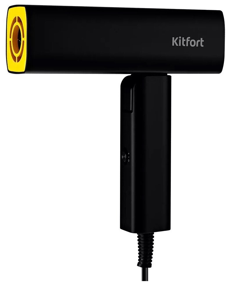 Фен Kitfort КТ-3238-1 черно-желтый - фотография № 1