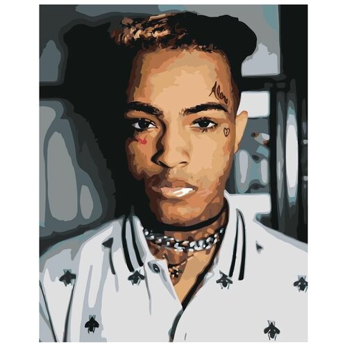 Картина по номерам XXXTENTACION 4, Раскраска 40x50 см, Певцы