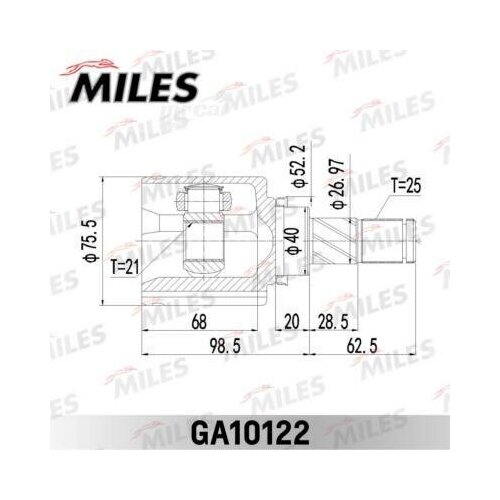 Шрус lada granta 10- at внутренний GA10122 Miles GA10122