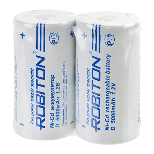 фото Аккумулятор robiton ni- cd 5000ncd 5000mah sr2 14615 (2 штуки)