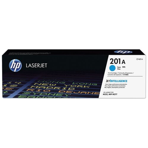 Картридж лазерный HP (CF401A) LaserJet Pro M277n/dw/M252n/dw, №201A, голубой, оригинальный, ресурс 1400 страниц - 1 шт. картридж hp cf401a 1400 стр голубой