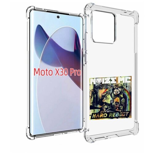 Чехол MyPads Hard Reboot Noize MC для Motorola Moto X30 Pro задняя-панель-накладка-бампер чехол mypads hard reboot noize mc для zte nubia z40s pro задняя панель накладка бампер