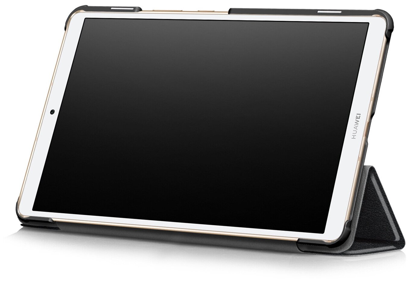 Чехол-обложка MyPads для Samsung Galaxy Tab A 8.0 (2017) SM-T380 / T380 / T385c тонкий умный кожаный на пластиковой основе с трансформацией в под.