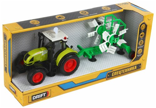 Трактор Drift 82213 с валкообразователем FARMLAND 1:16