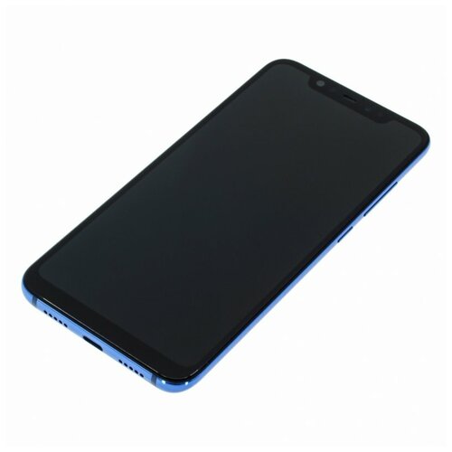 Дисплей для Xiaomi Mi 8 (в сборе с тачскрином) в рамке, синий, AAA