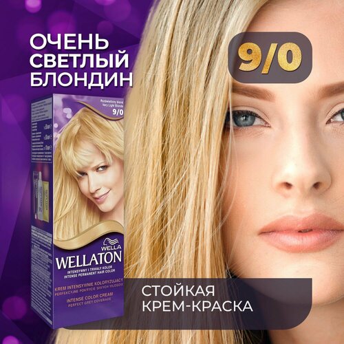 WELLATON Стойкая крем краска для волос 90 Очень светлый блонд 110мл 434₽