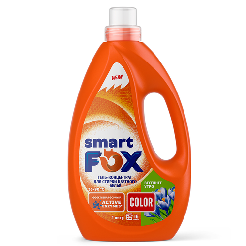 Гель для стирки Smart Fox Весеннее утро, 1л