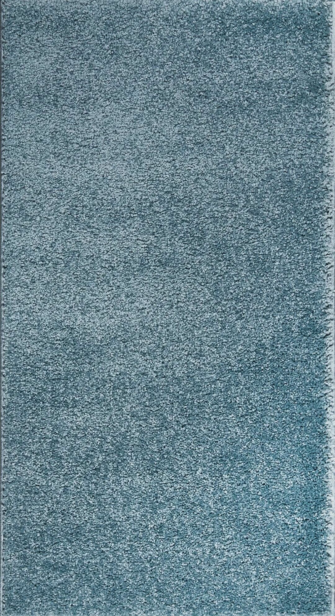 фото Ковер полипропилен Inspire Shaggy Bosfor 60х110 см цвет светло-голубой