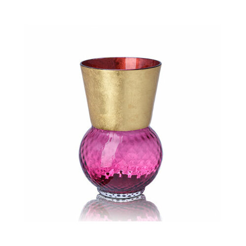 Ваза BASILIO GOLD RUBY 22,5 см