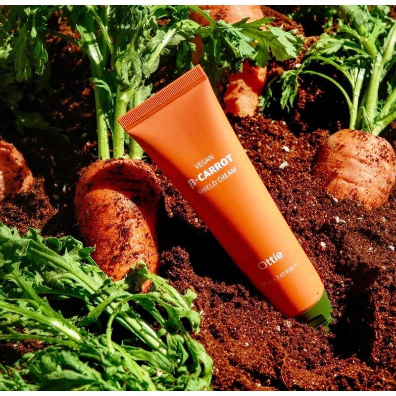 Ottie Укрепляющий веган-крем на основе органической моркови Vegan Beta-Carrot Shield Cream, 60мл Оригинал.