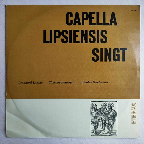 виниловая пластинка capella lipsiensis dietrich knothe ve Виниловая пластинка NM+. Leonhard Lechner - Capella Lipsiensis: Сингт, Лехнер, Жанекен, Монтеверди. 1962. Редкость. LP12