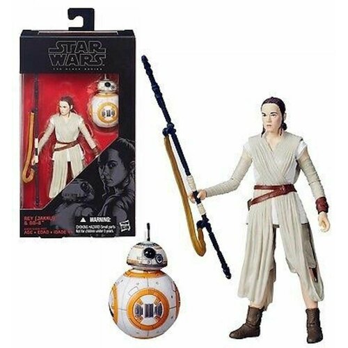 Star Wars Рэй и Андроид Фигурка Rey and BB-8 фигурка funko pop star wars make a wish bb 8 metallic blue фанко звездные войны загадай желание bb 8 синий металлик