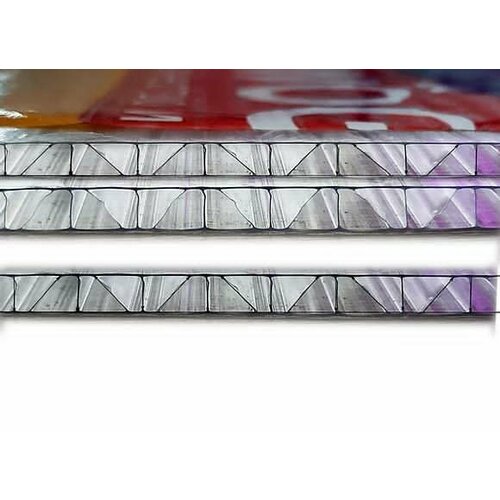 4 мм сотовый поликарбонат Woggel усиленный - цвет прозрачный 4904₽