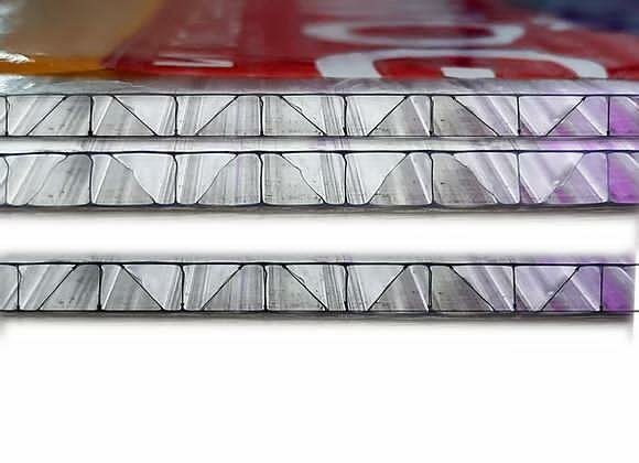 фото Сотовый прозрачный усиленный поликарбонат Woggel 4мм