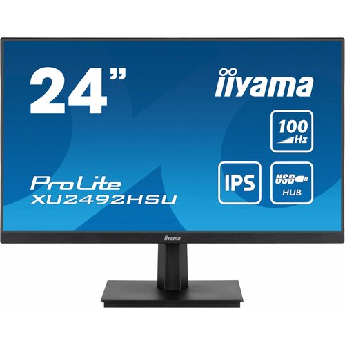 Монитор Iiyama 238 ProLite XU2492HSU-B6 черный IPS LED 04ms 169 HDMI MM матовая 13001 250cd 178гр178гр 1920x1080 115Hz DP FHD USB 2018000₽